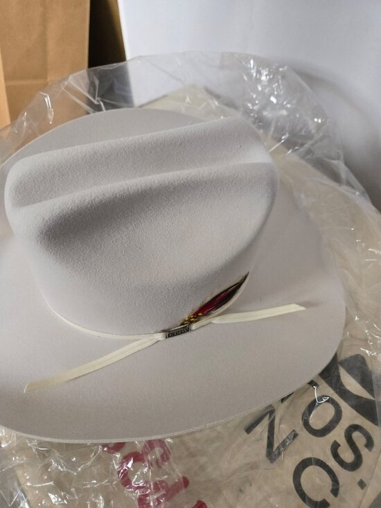 NWT - Vintage White Eddy Bros Western Hat main image 4
